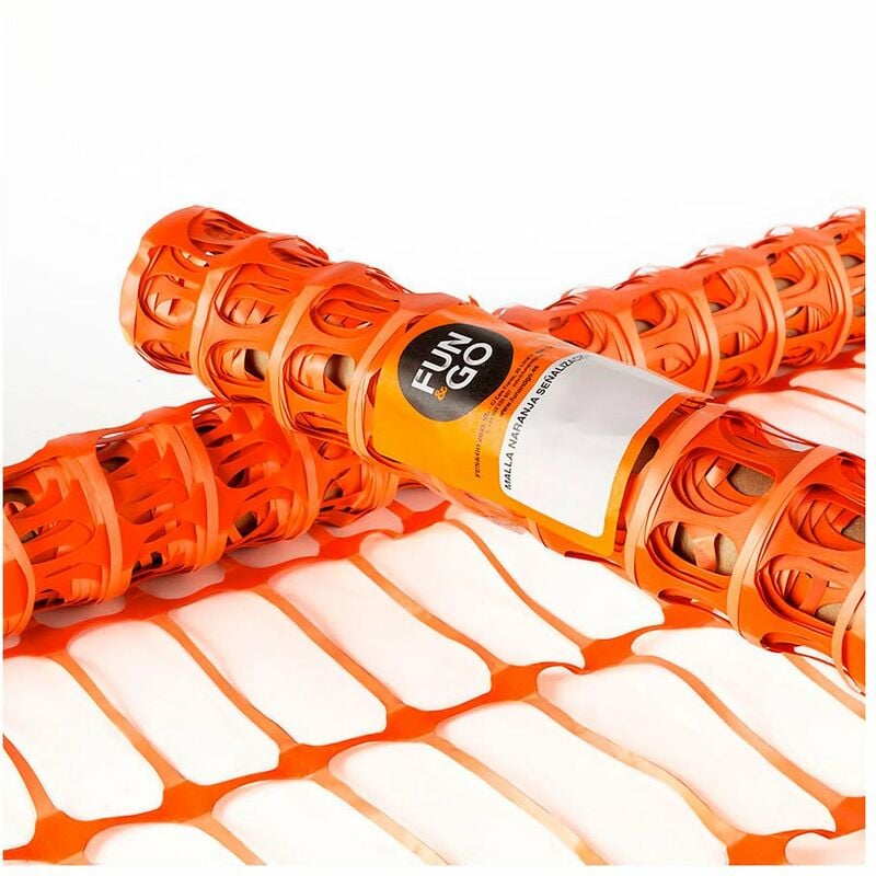 foto del prodotto rete fun go segnaletica di sicurezza arancio polipropilene 1 x 50 m