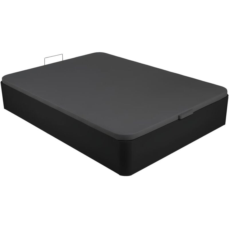 foto del prodotto rete letto contenitore in similpelle 160 x 200 cm nero opaco oniry di ysm e