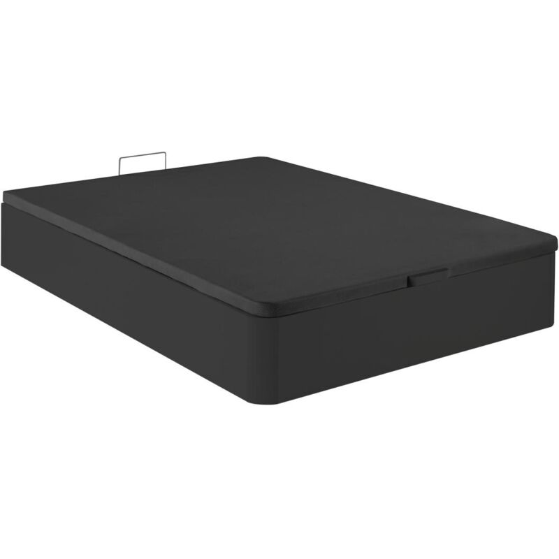 foto del prodotto rete letto contenitore nero opaco 140 x 190 cm hestia di ysm e