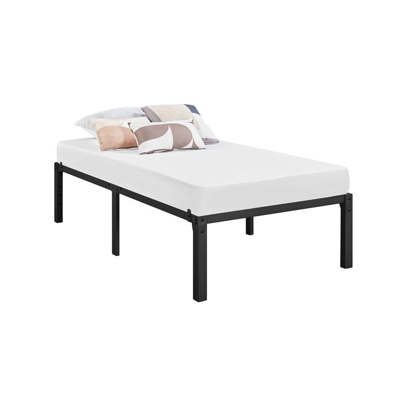 foto del prodotto rete letto in metallo 36,5 cm senza testiera per camera da letto in ferro battuto moderno matrimoniale 90 x 200 cm yaheetech