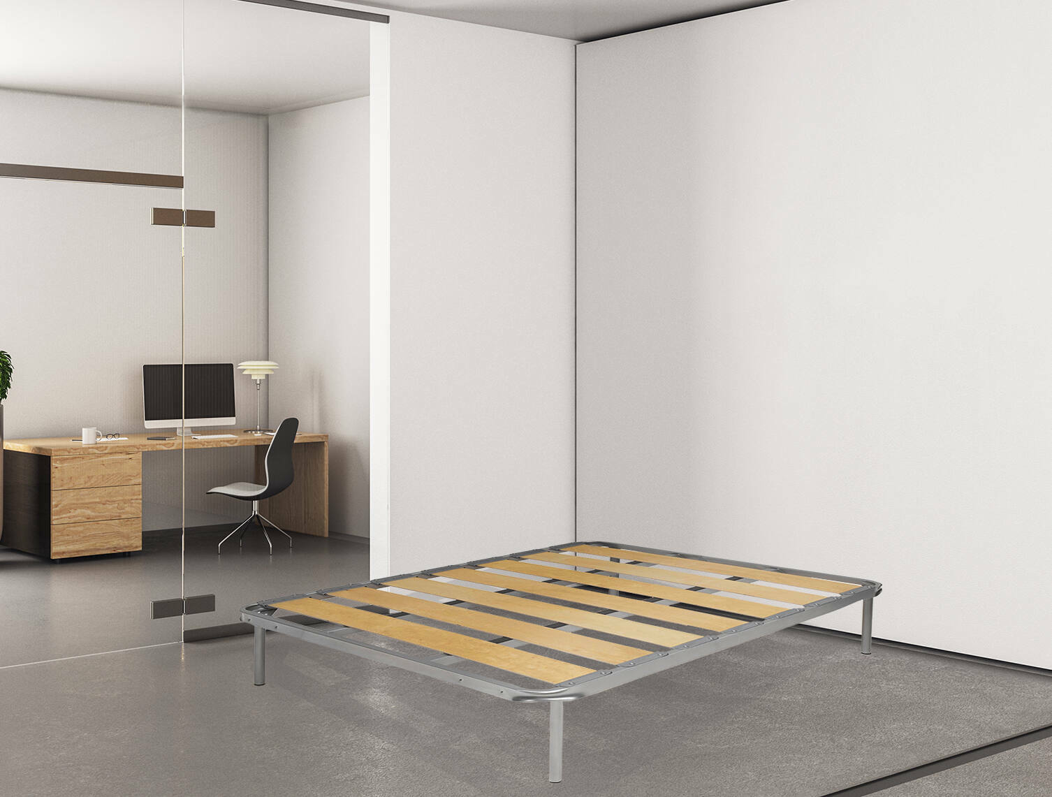 foto del prodotto rete letto matrimoniale alisto, rete ortopedica a doghe larghe, 100 made in italy, cm 160x190h 31