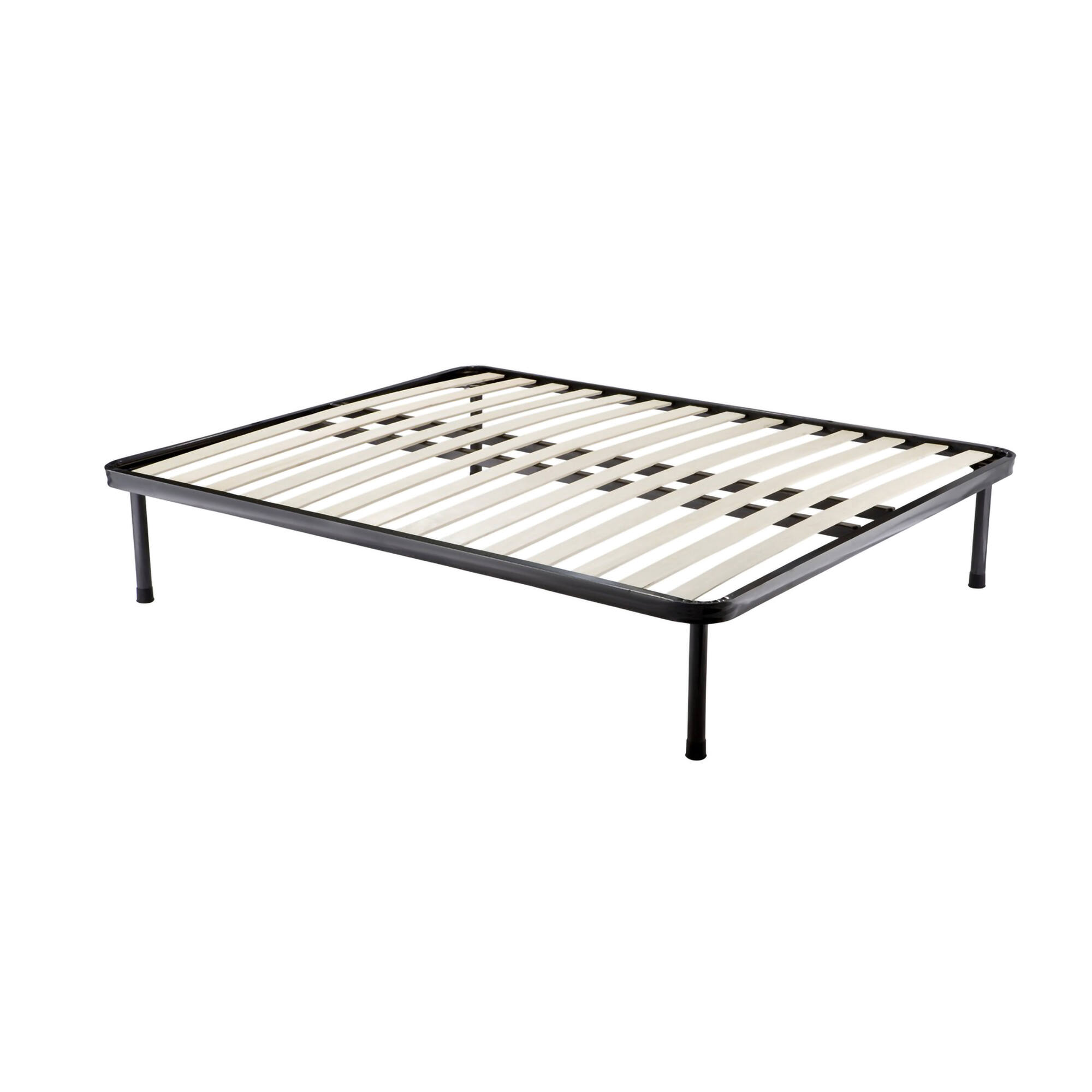foto del prodotto rete letto matrimoniale pesci, rete ortopedica a doghe, 100 made in italy, cm 160x190h30, antracite