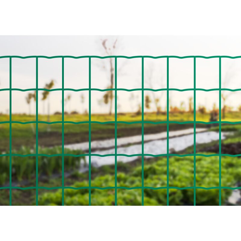 foto del prodotto rete metallica elettrosaldata maglia 60x75 mm recinzione giardino 1,5x5 m