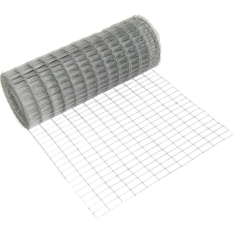 foto del prodotto rete metallica portatile, rotoli di rete zincata con fori di maglia 50 x 25 mm, recinto da giardino in metallo per pollai, gabbie per conigli, 15 x