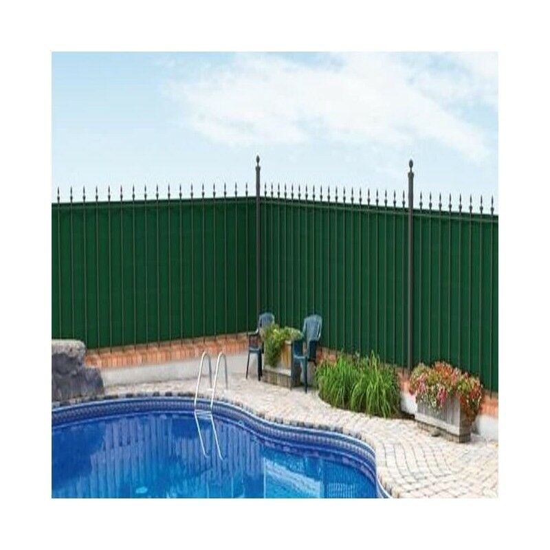 foto del prodotto rete ombreggiante 2x50 m telo ombra 90 verde frangivista recinzione giardino tessuto ombra privacy antistrappo antivento