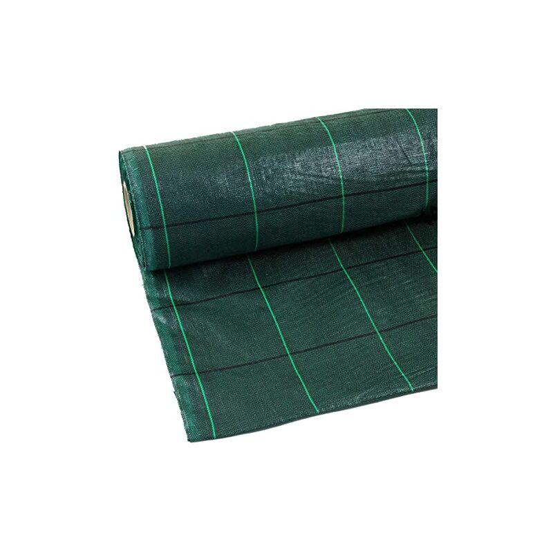 foto del prodotto rete pacciamatura nera riga quadro verde h1 x 100mt 019p00