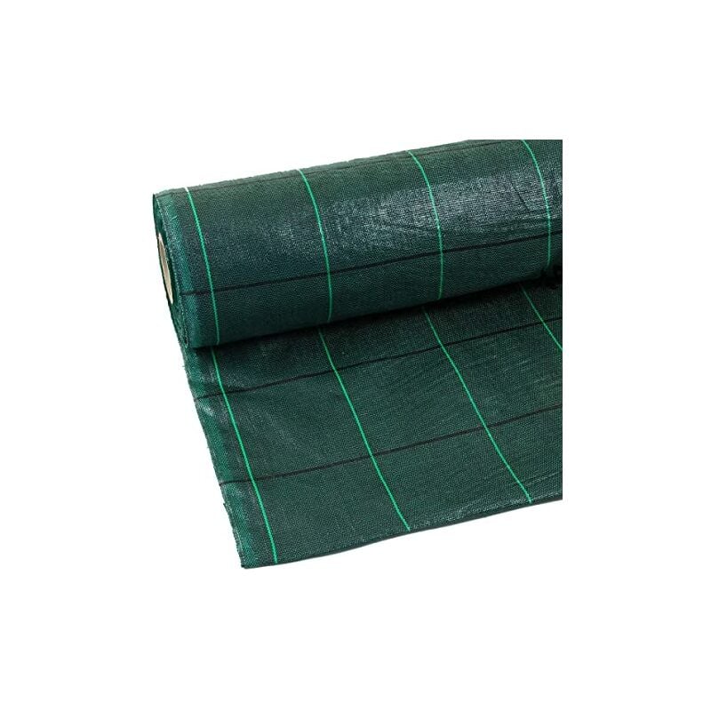 foto del prodotto rete pacciamatura verde riga quadro nero h1,5 x 100mt 019pv15