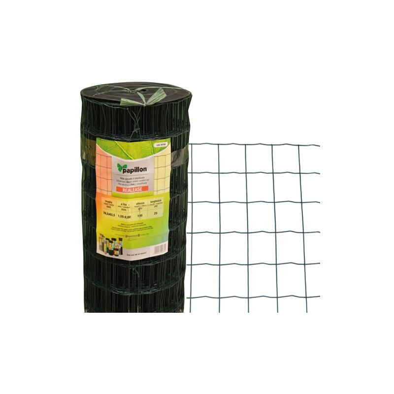 foto del prodotto rete papillon release 76x63mm h150cm 25mt plasticata sgs