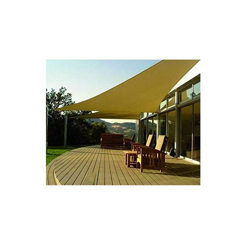 foto del prodotto rete parasole emily beige triangolare 3x3x3mt blinky