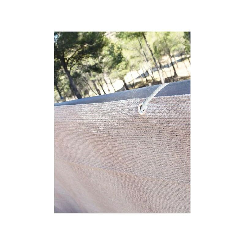 foto del prodotto rete per balcone beige 0,9 x 3 m, schermatura 100 .