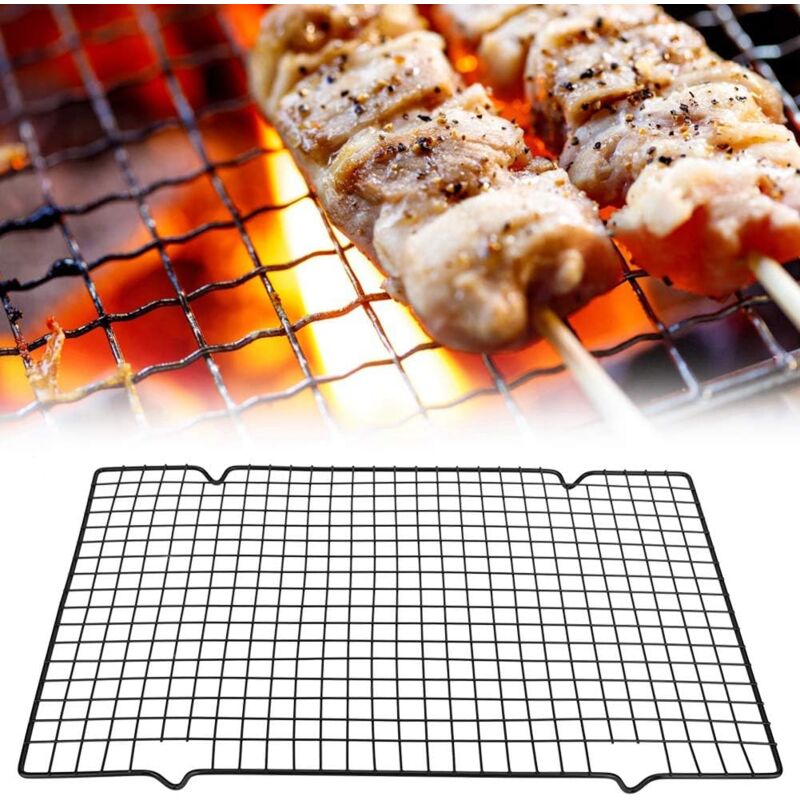 foto del prodotto rete per barbecue rete da cucina in carbonio griglia per barbecue rettangolare, rete da cucina per barbecue, tappetino da forno, rete per griglia,