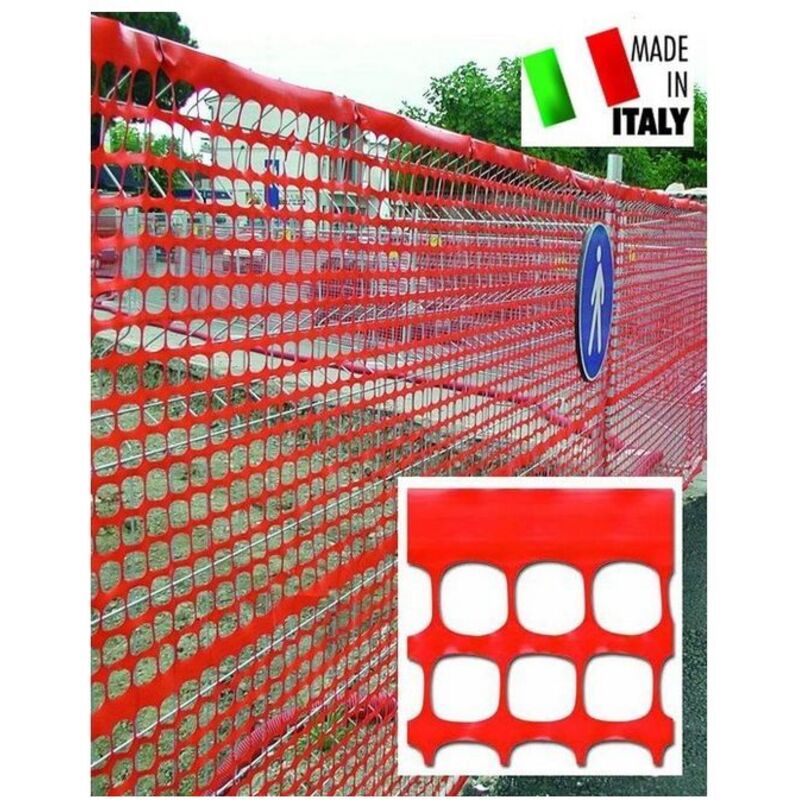foto del prodotto rete per cantieri arancio rt.mt.50 gr.150 mq h.cm. 180