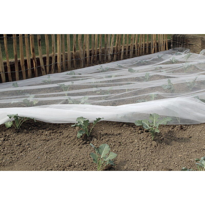 foto del prodotto rete per insetti in poliestere biocontrol 2 x 100 m bianca nortene