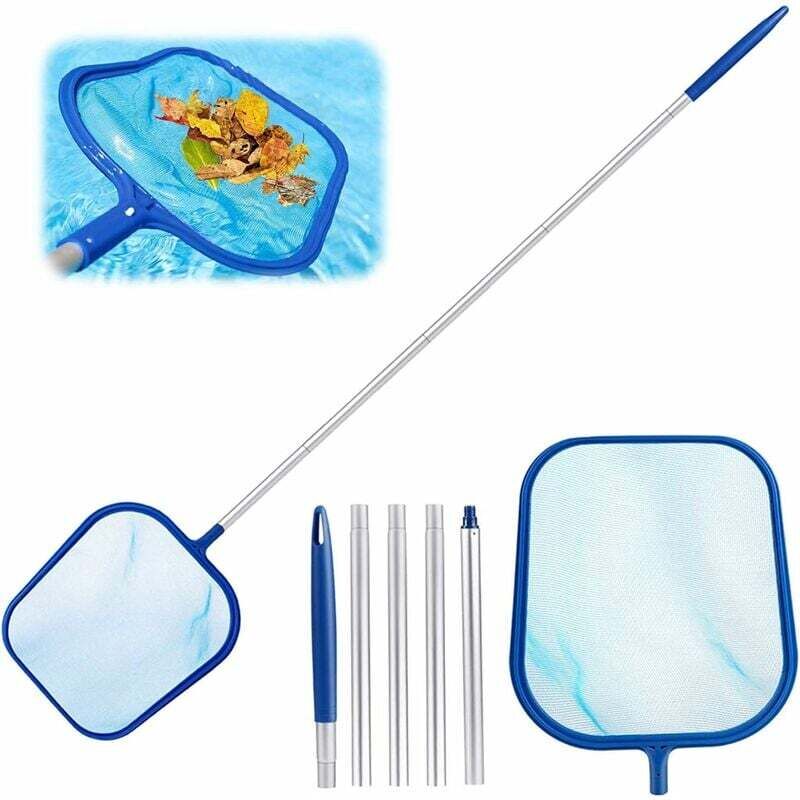 foto del prodotto rete per la pulizia della piscina, rete per skimmer da piscina, rete per superfici a maglie extra fini, raccogli foglie, prodotti per la pulizia