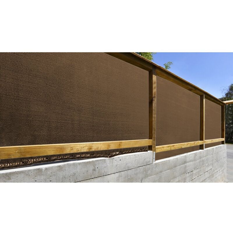 foto del prodotto rete per nascondere fun go premium marrone polietilene 1 x 5 m