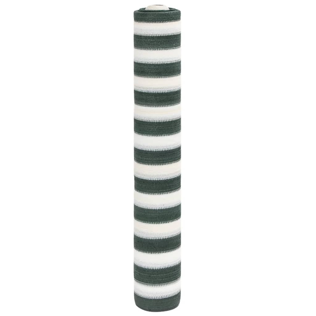foto del prodotto rete per privacy verde e bianco 1,5x25 m in hdpe 150 g m 