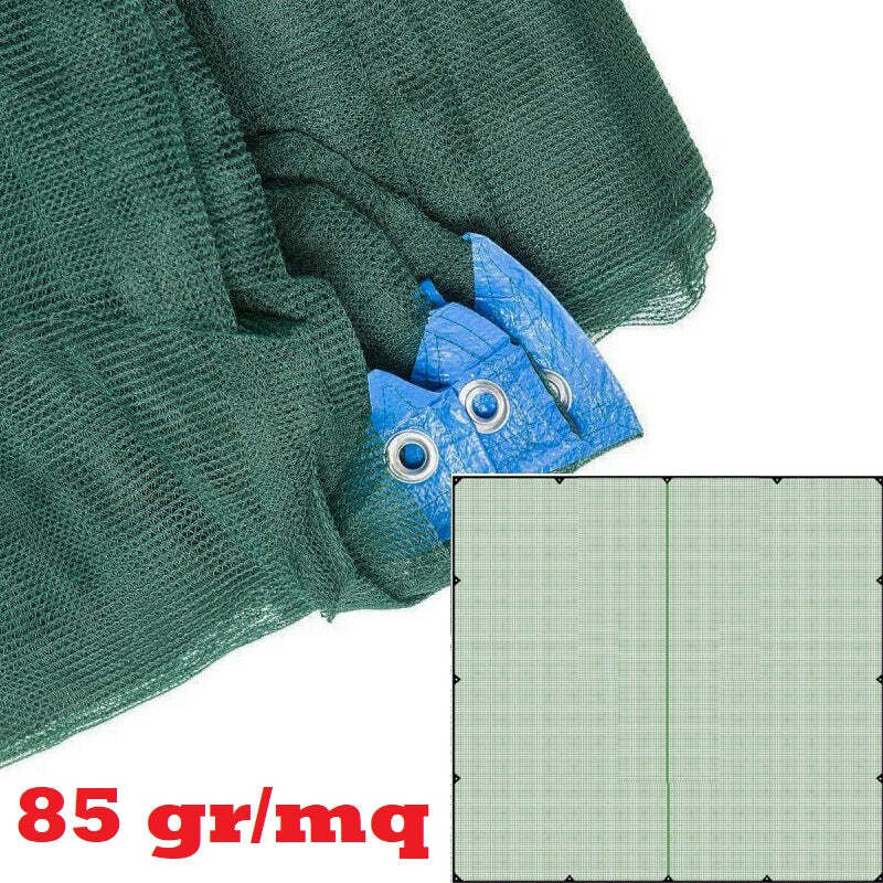 foto del prodotto rete per raccolta olive dimensioni 8x10 m tessuto antispina stabilizzata uv colore verde