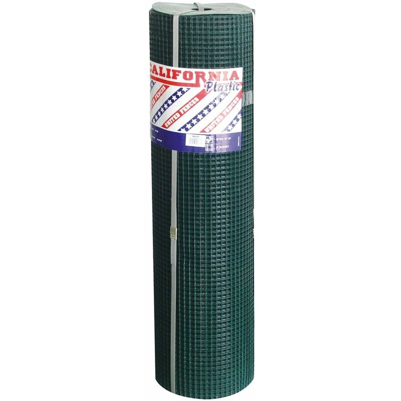 foto del prodotto rete per recinzioni animali elettrosaldata zincata plastificata con maglia quadrata 12x12 rotolo 25 mt. 50cm