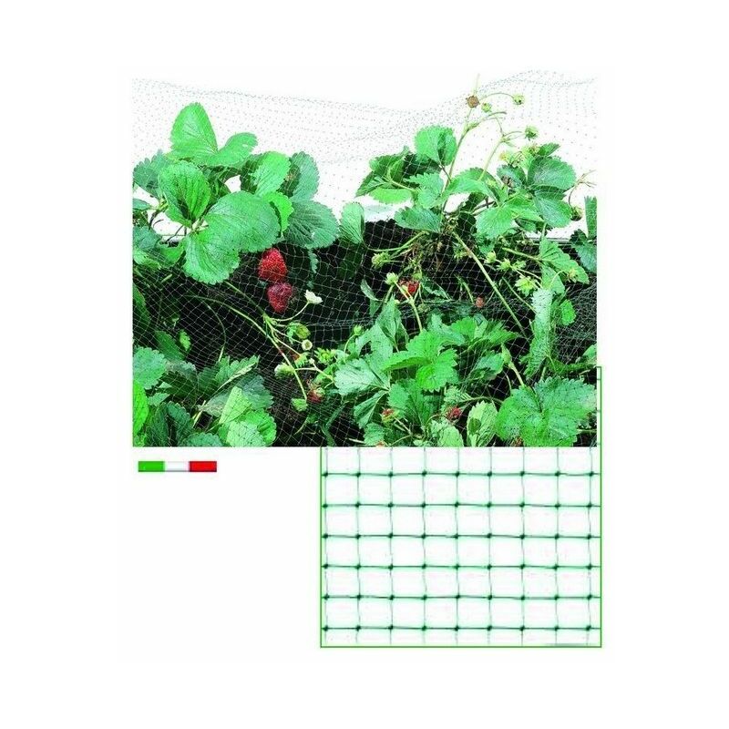 foto del prodotto rete plastica antiuccelli verde mm.10x12 mt. 5 h.cm. 200