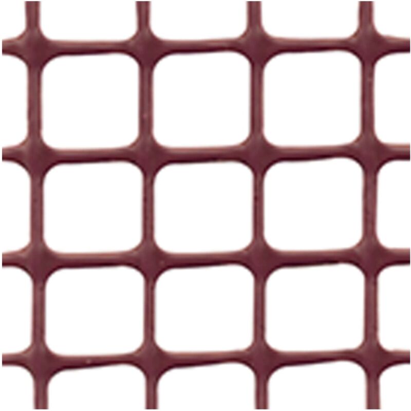 foto del prodotto rete plastica balcone quadra tenax hdpe marrone mm 10x10 h.cm 100 ml 50 1 pezzo