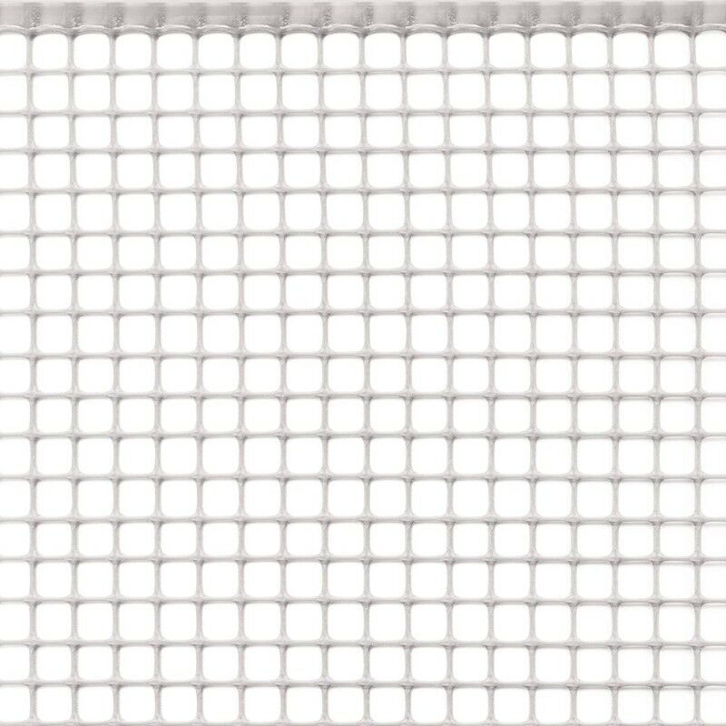 foto del prodotto rete plastica bianco maglia cm 1x1 m 1x20