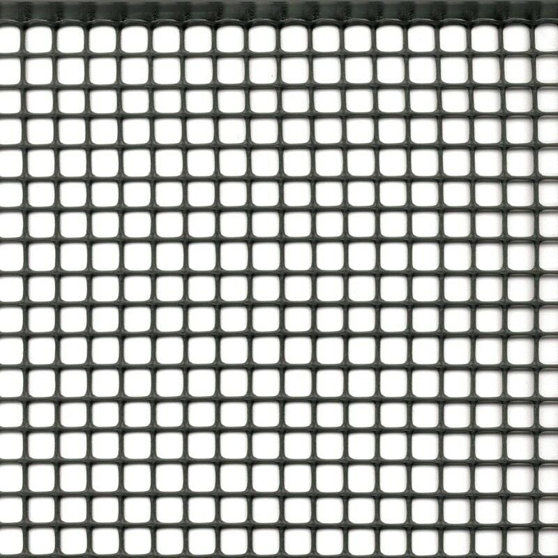 foto del prodotto rete plastica grigio antracite maglia cm 1x1 m 1x40