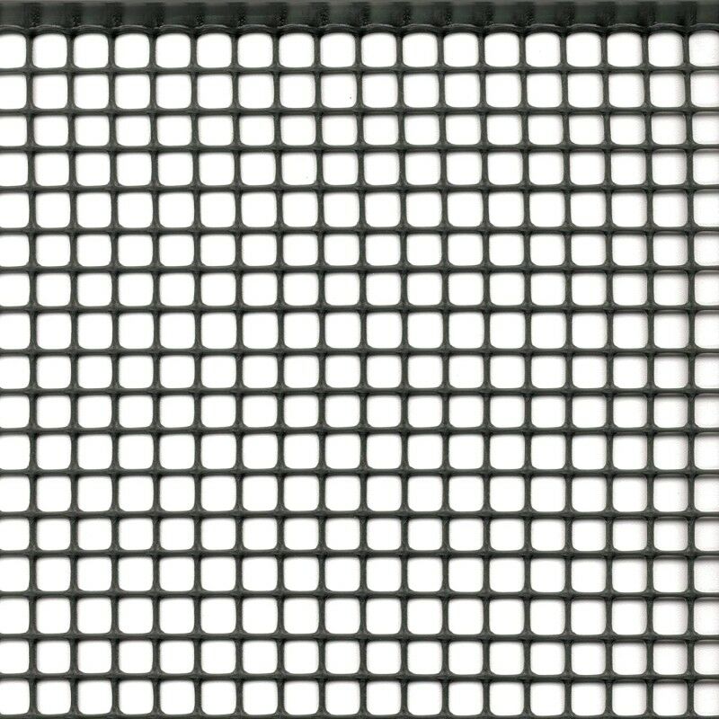 foto del prodotto rete plastica grigio antracite maglia cm 1x1 m 1x5