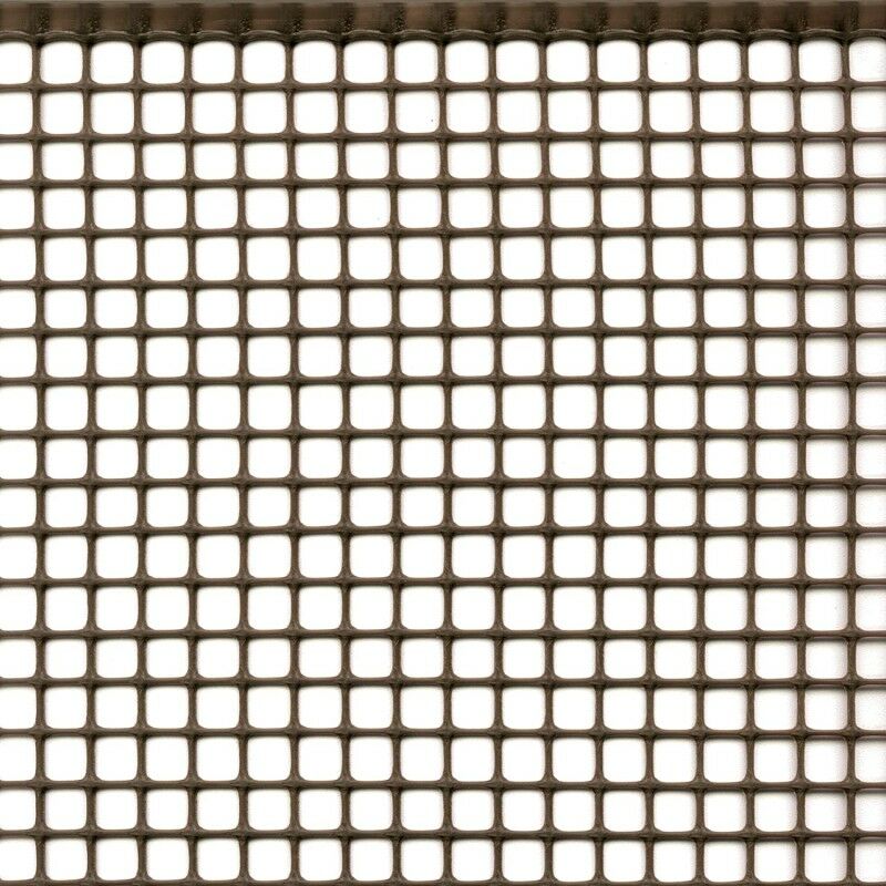 foto del prodotto rete plastica marrone maglia cm 1x1 m 1x10