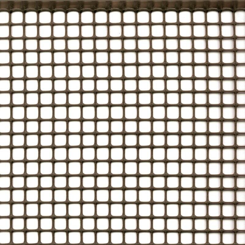 foto del prodotto rete plastica marrone maglia cm 1x1 m 1x50