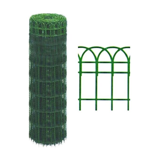 foto del prodotto rete plastificata verde ad archetto rotolo mt.25 cm.90h.