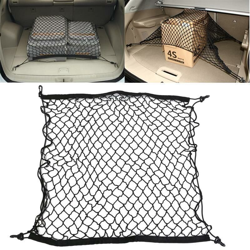 foto del prodotto rete portaoggetti in rete, br vie 70, 70 cm, rete portaoggetti elastica per auto, rete divisoria in rete, barriera di sicurezza in nylon per
