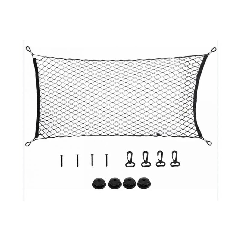 foto del prodotto rete portaoggetti universale per auto da 60 110 cm, rete portabagagli, rete per bagagliaio auto, rete per accessori auto
