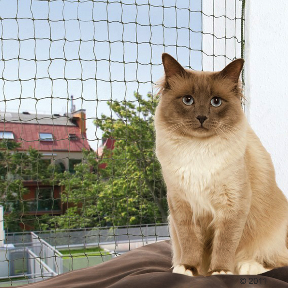 foto del prodotto rete protettiva trixie in fil di ferro rivestito per gatti 2 x 1,5 m