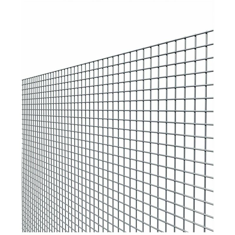 foto del prodotto rete recinzione elettrosaldata zincata maglia 12x12 mm filo 1,05 mm h80 cm rotolo 25 metri