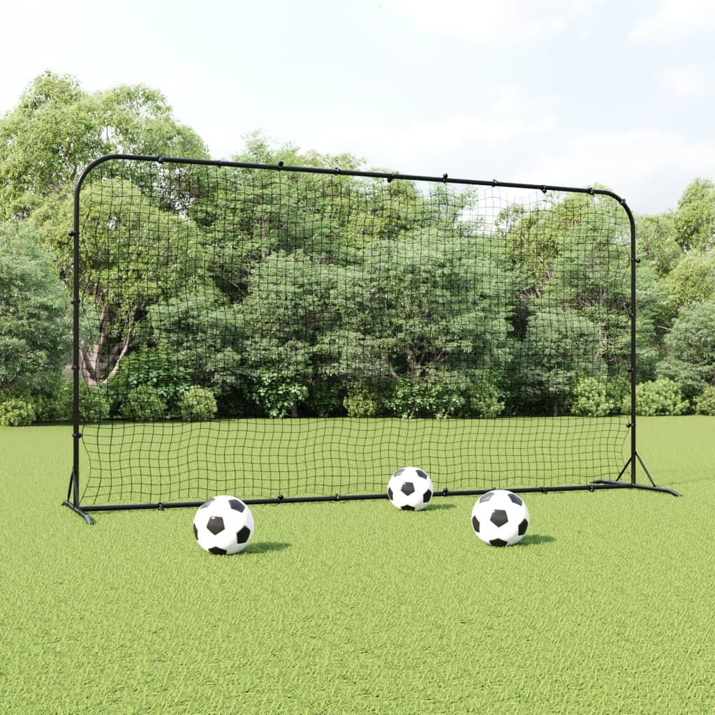 foto del prodotto rete rimbalzante da calcio nera 366x90x183 cm hdpecod mxl 128583