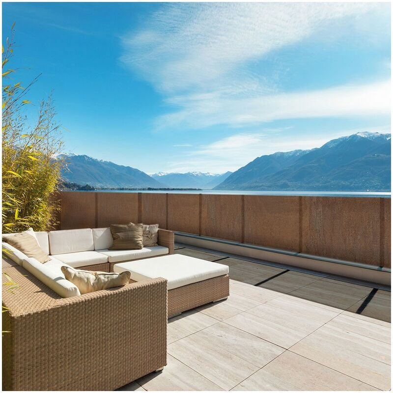 foto del prodotto rete schermante soleado corten tenax size h 2 mt x50