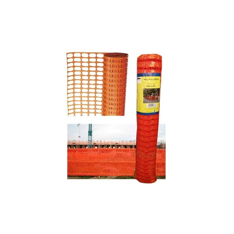 foto del prodotto rete segnaletica edilizia rinforzata arancione 80 g m2 1 m x 50 m