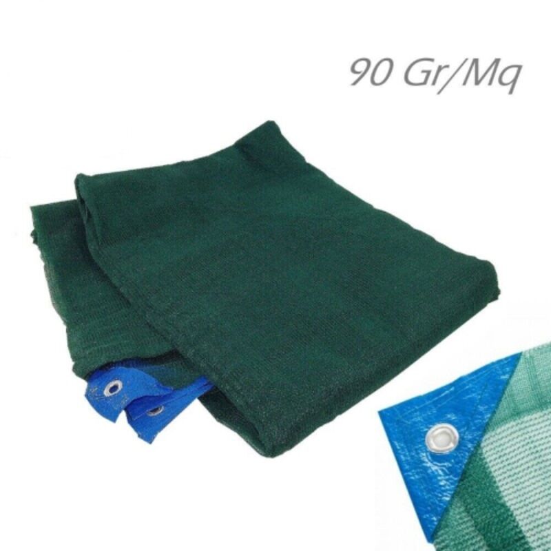 foto del prodotto rete telo raccolta olive pugliese antispine 6x8 mt in monofilo di polietilene stabilizzato ai raggi uv 90 gr mq con apertura verde 6 x 8 mt