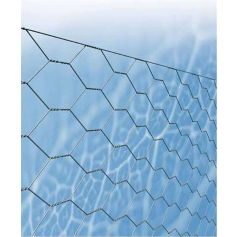 foto del prodotto rete tripla torsione zincata 19 2 stars m n 19 2 n 1 mm 0,6 l.mt 50 h.cm 80 1 pezzo