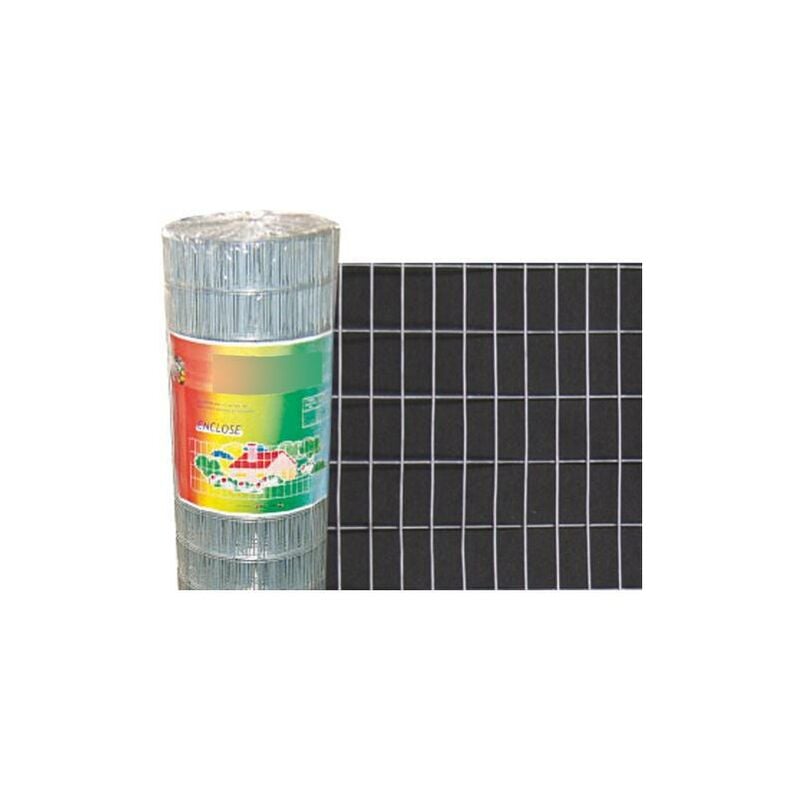 foto del prodotto rete zincata a caldo mod. enclose lungh. mt. 25 altezza mt. 1 maglia 50x25 mm.