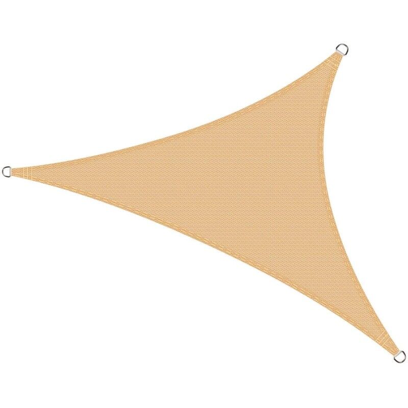 foto del prodotto retelandia vele ombreggianti triangolari, m 3,6x3,6x3,6 sabbia