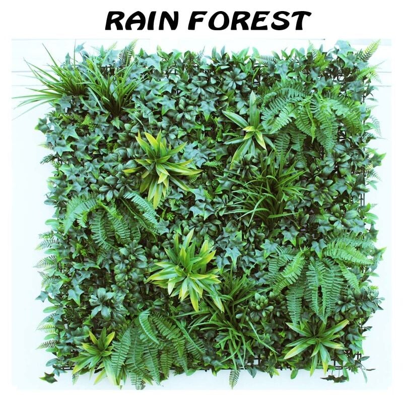 foto del prodotto retelandia verde verticale artificiale rain forest finto 100x100 cm