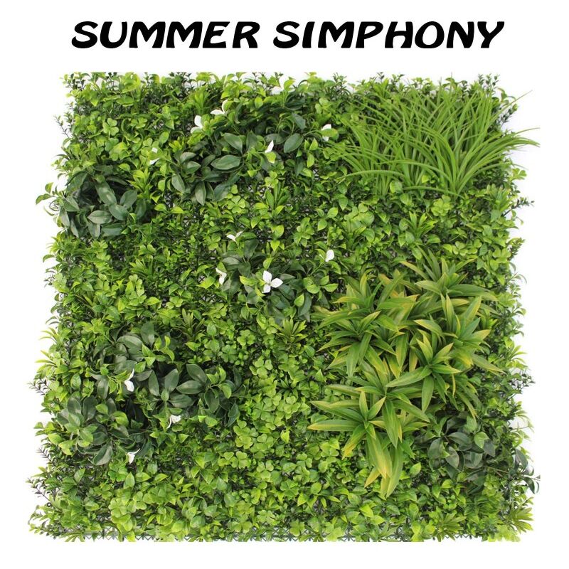 foto del prodotto retelandia verde verticale artificiale summer simphony finto 100x100 cm