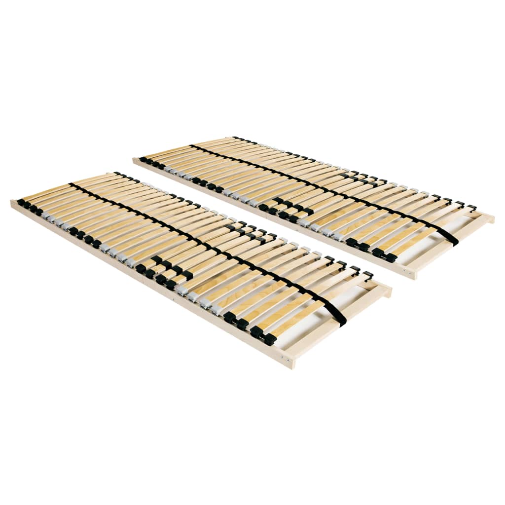 foto del prodotto reti a doghe 2 pz 7 zone con 28 doghe in legno 80x200 cm vidaxl 280207