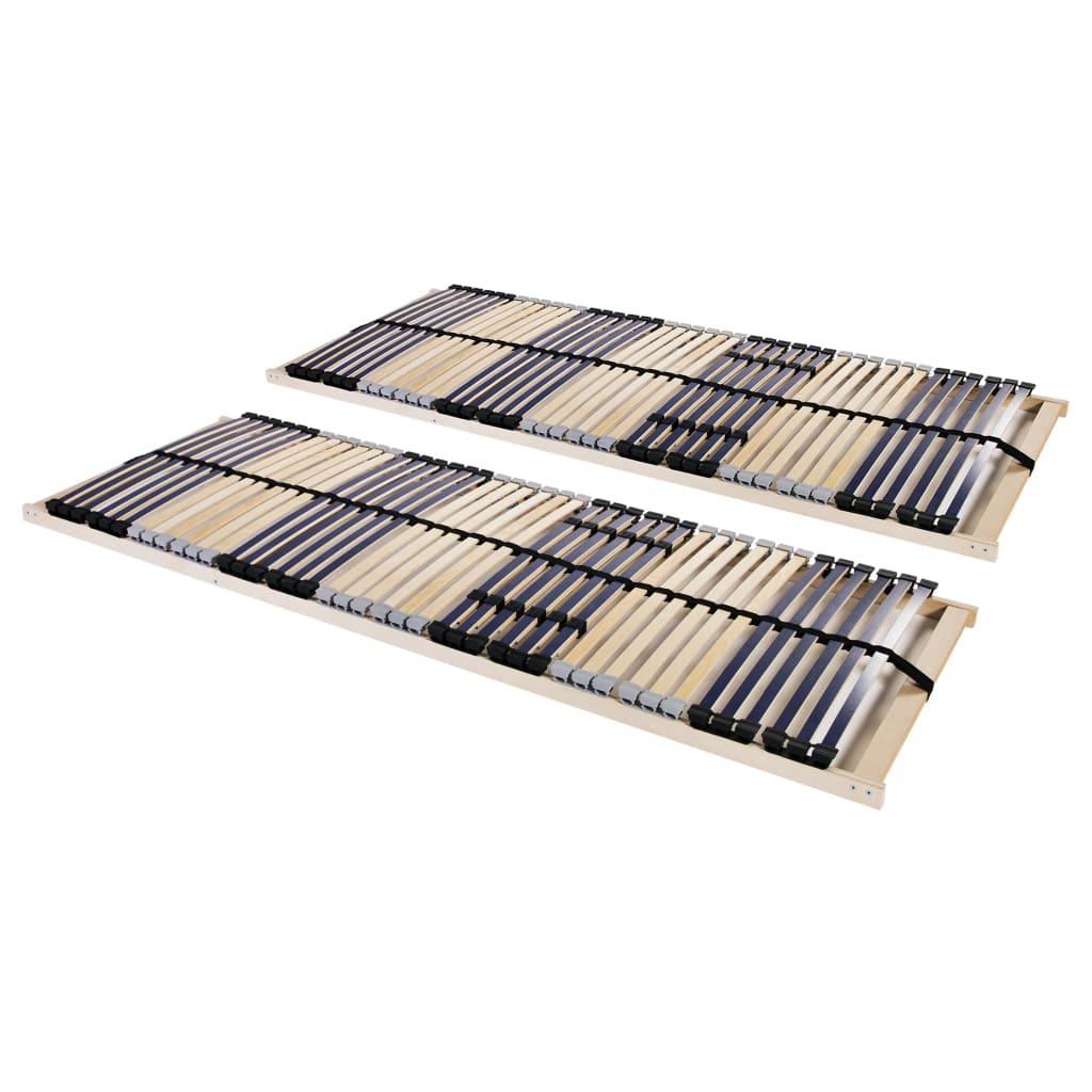 foto del prodotto reti a doghe 2 pz 7 zone con 42 doghe in legno 70x200 cm cod mxl 49681