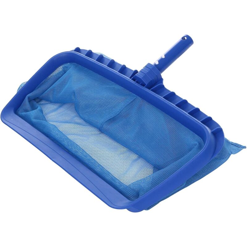 foto del prodotto retino skimmer di grande capacit maglia fine, facile da pulire la superficie e il fondo della tua piscina blu.