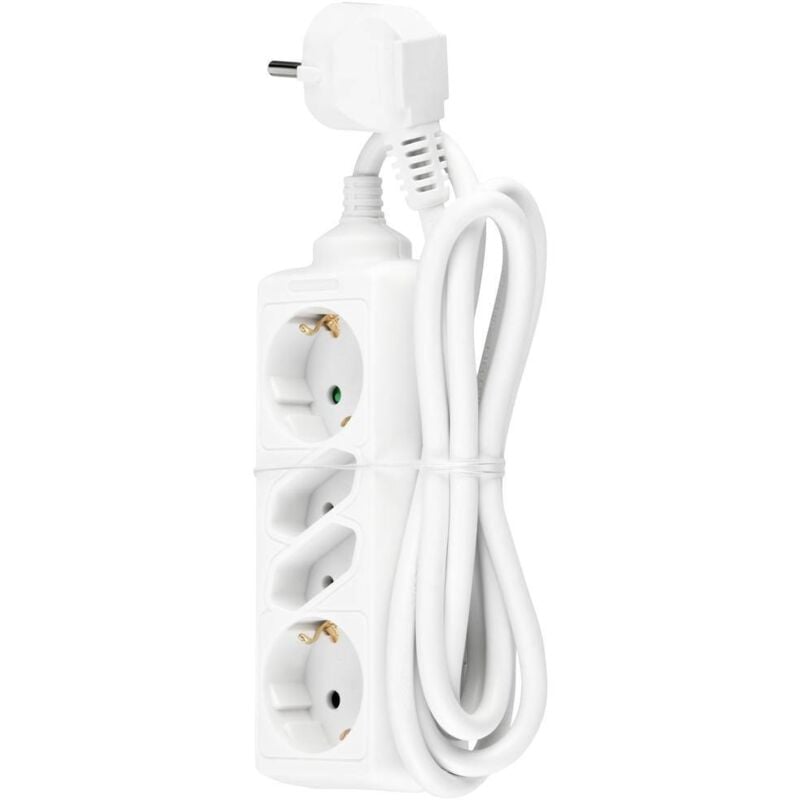 foto del prodotto rev 00129001 multipresa bianco schuko 1 pz.