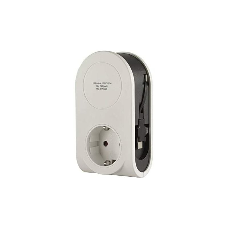 foto del prodotto rev caricatore usb flex 3in1 0,8 m 1x presa marca
