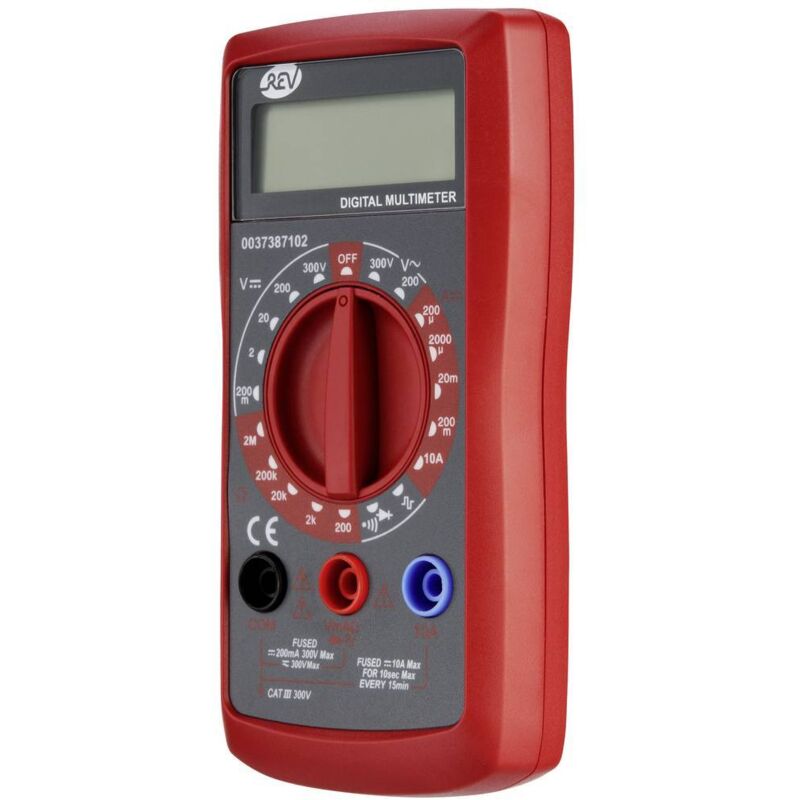 foto del prodotto rev digital multimetro portatile digitale cat iii