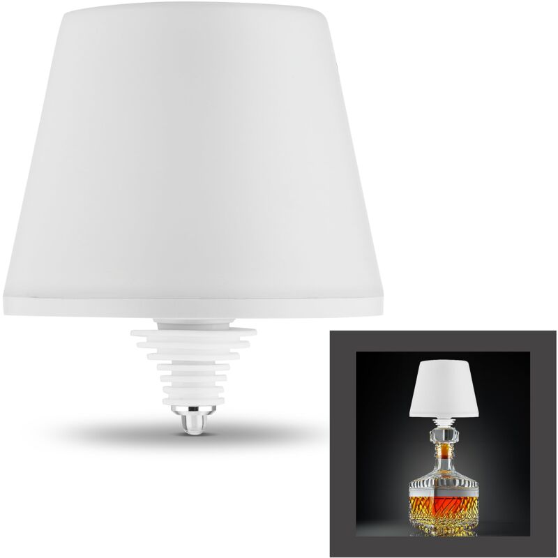 foto del prodotto rev lamprusco lampada da tavolo senza fili, 130 lm, 2 w, batteria 4000 mah, luce bianca calda, lampada da comodino, dimmerabile, ip54